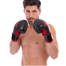 Рукавички боксерські UFC Myau Thai Style на липучці 16oz, код: UHK-69744-S52