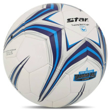 М"яч футбольний Star Training Ball 4 Light №4 PU, білий-синій, код: SB8144L-S52