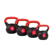 Гиря вінілова Toorx PVC 6 кг Black/Orange, код: 931126-SVA