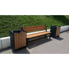 Урна InterAtletika 467х430х720 мм, код: LP206-SM