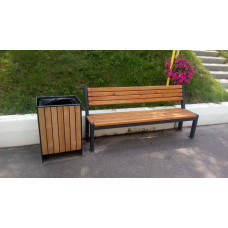 Урна InterAtletika 467х430х720 мм, код: LP206-SM