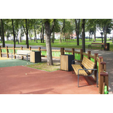 Урна InterAtletika 471х430х720 мм, код: LP203.1-SM
