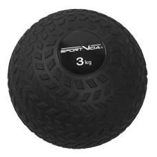 Слембол (медичний м"яч) для кросфіту SportVida Slam Ball 3 кг, чорний, код: SV-HK0345