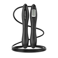 Скакалка з лічильником PowerPlay Jump Rope 2.8 см, чорний, код: PP_4216_Black