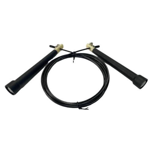 Скакалка для кросфіту SNS С-10-black 300 см, чорний, код: 12691-SNS