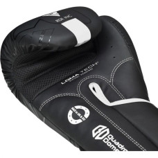 Боксерські рукавиці RDX F6 Kara Matte 12 унцій, чорний-білий, код: BGR-F6MW-12OZ