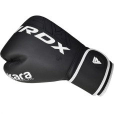 Боксерські рукавиці RDX F6 Kara Matte 12 унцій, чорний-білий, код: BGR-F6MW-12OZ