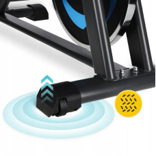 Велотренажер спінінговий (спінбайк) 4FIZJO Ultra Black/Blue, код: P-5905973401647
