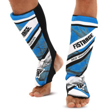 Захист гомілки та стопи Fistrage L, синій-білий, код: VL-5135_L