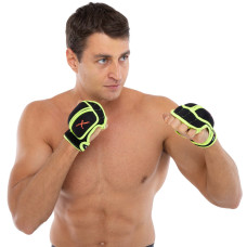 Рукавички-обважнювачі Maxxmma 2х0,5кг, чорний-салатовий, код: GS02-S52