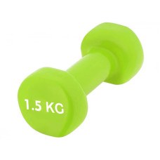 Гантелі вінілові PowerPlay 2х1,5 кг, зелений, код: PP_4103_2*1,5kg