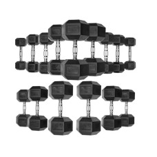Гексагональна гантель Fitnessport FF 51D2C-12 кг, 1х12 кг, чорний, код: 10229-AX