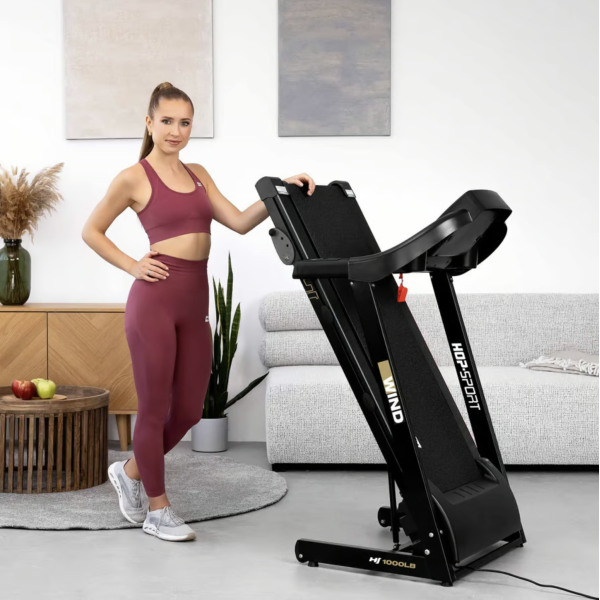 Бігова доріжка Hop-Sport HS-1000LB Wind сірий, код: 5902308236844