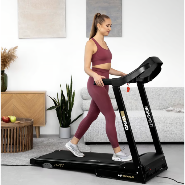 Бігова доріжка Hop-Sport HS-1000LB Wind сірий, код: 5902308236844