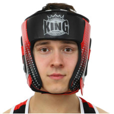 Шолом боксерський в мексиканському стилі PVC Top King S, червоний, код: TPK012_SR