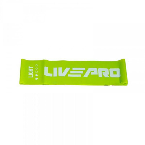 Еспандер стрічка LivePro Fitness Band Light 2000х150х0,4 мм (4,5кг), зелений, код: 6951376153668