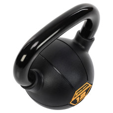 Гиря тренувальна цільна сталева з PVC покриттям Mdbuddy 12кг, чорний, код: TA-5428-12