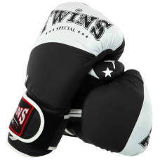 Боксерські рукавиці Twins PVC 10 унцій, чорний, код: BO-9476_10BK