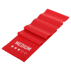 Стрічка еластична для фітнесу та йоги LiveUp Medium, червоний, код: LP8415-M