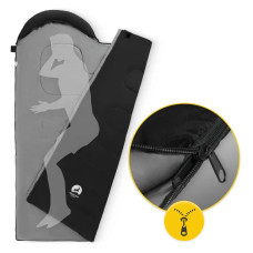 Спальний мішок (спальник) ковдра Mountain Standard 2 в 1, 8 ...+20°C R, Black/Grey, код: P-5905973400954