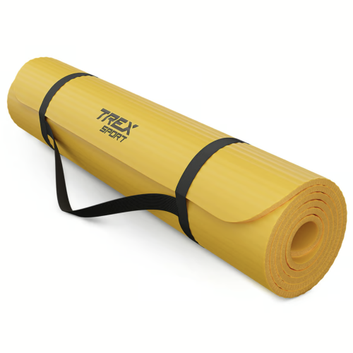 Килимок для йоги Trex Sport TX-019NGM NBR 1см 190х80 жовтий,код: 5902308231917