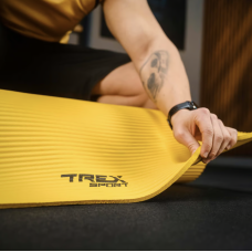 Килимок для йоги Trex Sport TX-019NGM NBR 1см 190х80 жовтий,код: 5902308231917