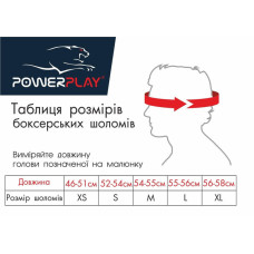 Боксерський шолом тренувальний PowerPlay S, чорний-білий, код: PP_3048_S_Bl/White