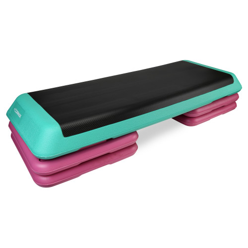 Степ-платформа 3-ступінчаста Cornix Pro 1090х410х100-200 мм, зелений-чорний, код: XR-0402