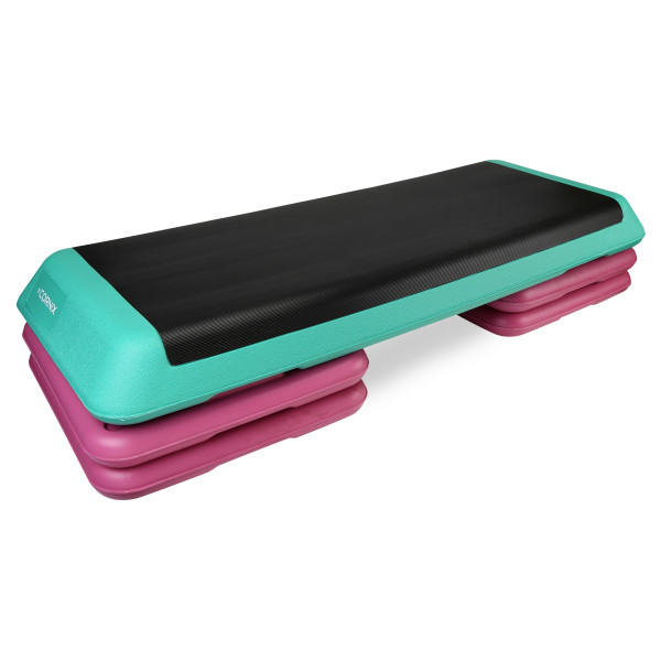 Степ-платформа 3-ступінчаста Cornix Pro 1090х410х100-200 мм, зелений-чорний, код: XR-0402