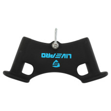 Рукоятка для тяги вниз з вузьким хватом нековзне покриття LiveUp Biceps grip чорний, код: LP8326