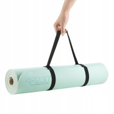 Килимок для йоги та фітнесу 4Fizjo Mint/Grey, 1800x600x6 мм, код: P-5907739317070