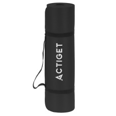 Килимок для йоги та фітнесу Actiget NBR 183 x 61 x 1.5 cм, чорний, код: ACT0016