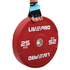 Бамперний диск гумовий LiveUp ø50.5мм, 25кг, червоний, код: LP8332-25