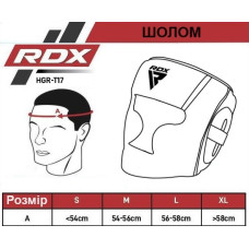 Боксерський шолом RDX T1 Grill Full M, синій, код: HGR-T1FU-M
