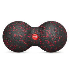 Масажний м'яч подвійний EPP 80 мм Hop-Sport HS-D008MB чорно-червоний, код: 5902308233270