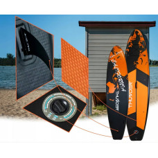 Надувна SUP дошка Thunder Earth з веслом 3650х760х150 мм, помаранчевий-чорний, код: SUP-EARTH