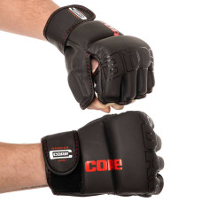 Рукавички для змішаних єдиноборств MMA Core M, чорний, код: VL-8536_MBK