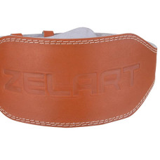 Пояс атлетичний шкіряний Zelart ширина 15см XXL коричневий, код: SB-165056_XXL-S52