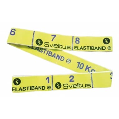 Еспандер для фітнесу Sveltus Elastiband жовтий, 10 кг + QR код: SLTS-0005
