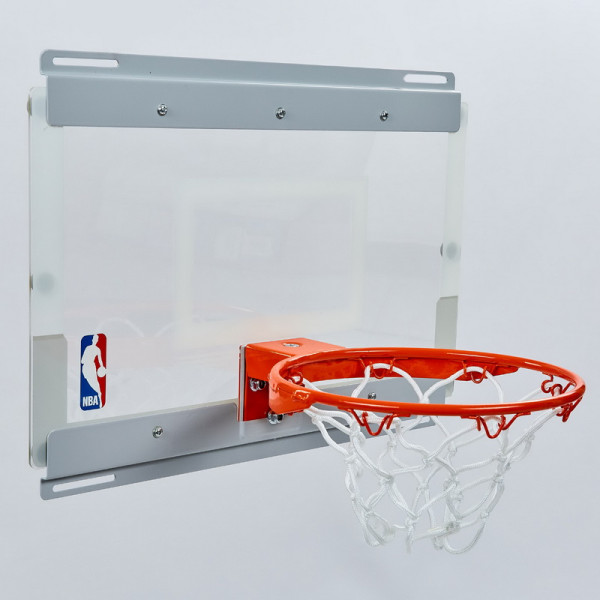 Щит баскетбольний Spalding NBA Arena Slam 180 з кільцем та сіткою кріпленням на двері, код: 56103CN