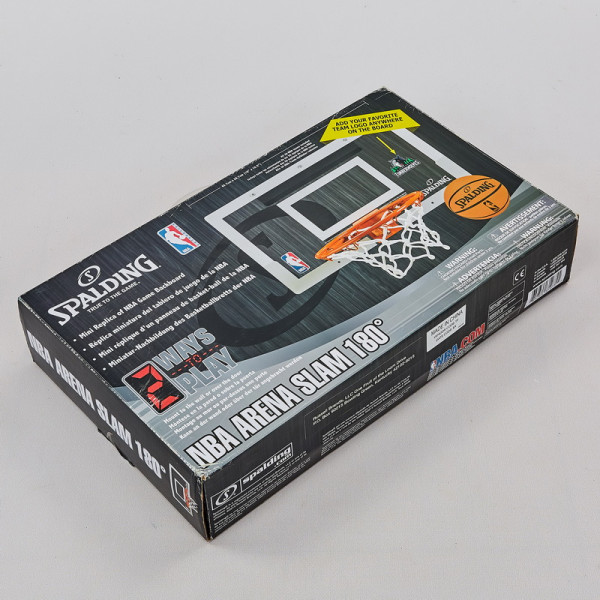 Щит баскетбольний Spalding NBA Arena Slam 180 з кільцем та сіткою кріпленням на двері, код: 56103CN