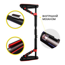 Турнік розсувний Cornix Elite+ 80-120 см, чорний-червоний, код: XR-0294