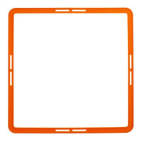 Тренувальна наземна сітка PlayGame Hexagon Agility Grid квадратна 425х425 мм, помаранчевий, код: C-1411_OR