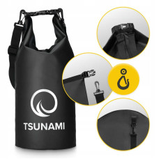 Гермомішок Tsunami Dry Pack 10 л водозахисний, чорний, код: P-5905973400039