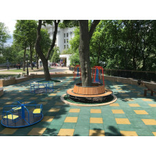 Лавка кільцева InterAtletika 3010х3010х859 мм, код: LP034-SM