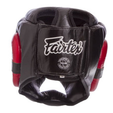 Шолом боксерський з повним захистом шкіряний Fairtex Close XL червоний, код: HG13-CLOSE_XLR-S52