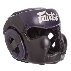 Шолом боксерський з повним захистом шкіряний Fairtex Close XL червоний, код: HG13-CLOSE_XLR-S52