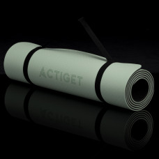 Килимок для йоги та фітнесу Actiget TPE 183 x 61 x 0.6 см м'ятний-чорний, код: ACT0022
