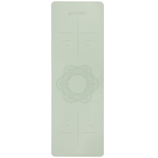 Килимок для йоги та фітнесу Actiget TPE 183 x 61 x 0.6 см м'ятний-чорний, код: ACT0022