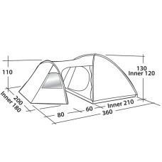 Намет EasyCamp Eclipse 300 Rustic Green, код: 928898-SVA